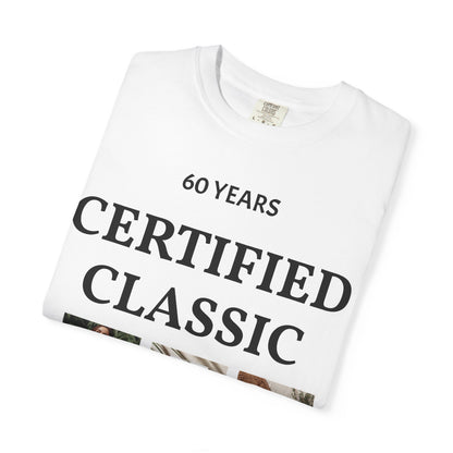 Certified Classic 60 Years T-Shirt – Vintage Collage Home &amp; Lifestyle Tee
