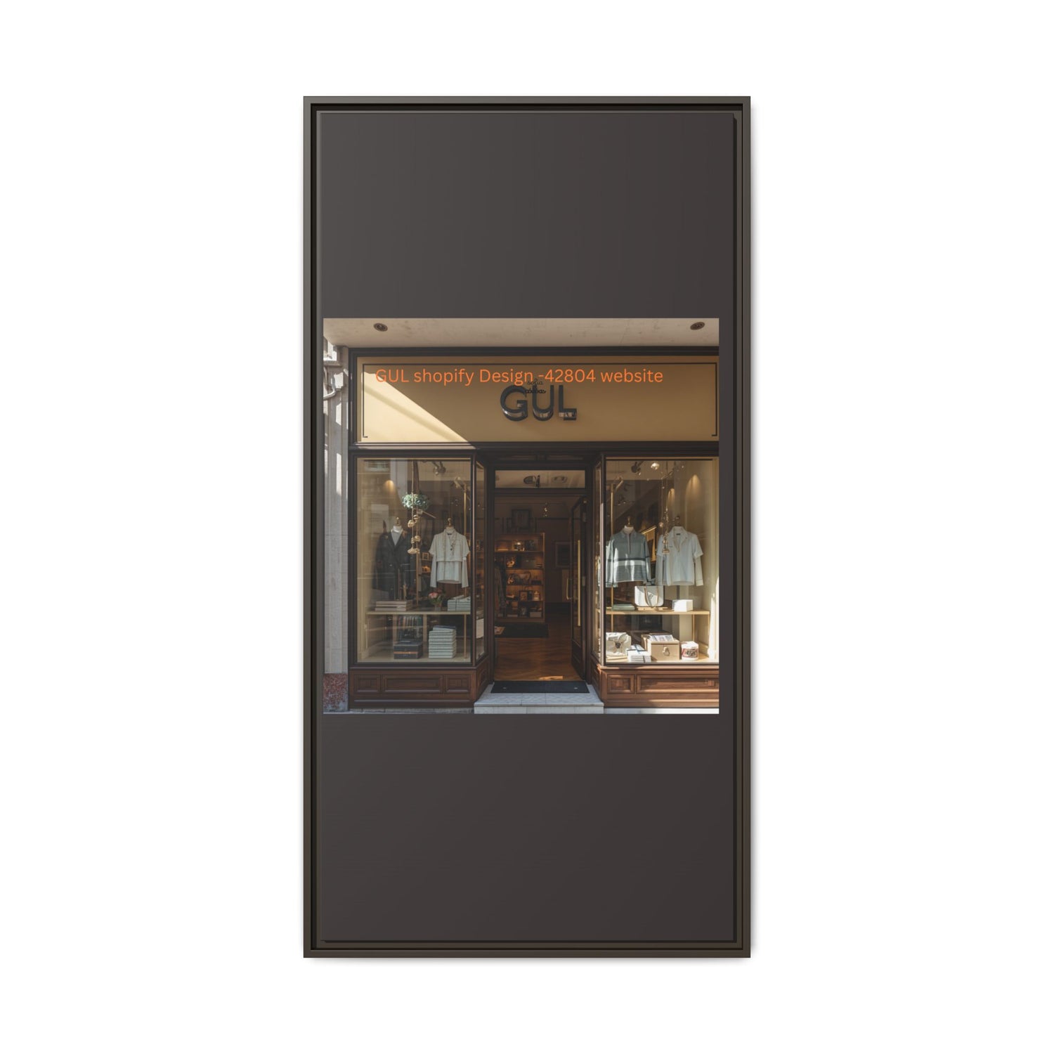 Framed Matte Canvas Print — Boutique Shopfront Photography