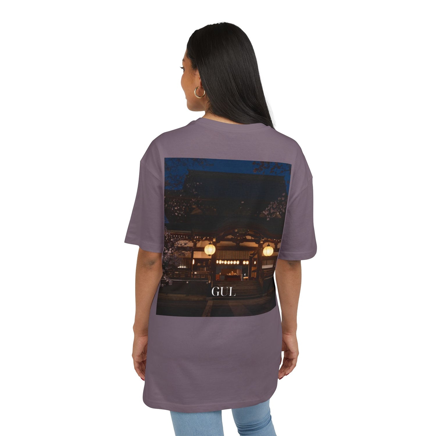 Floral &amp; Nightscape Graphic Tee — Bird of Paradise Photo Print