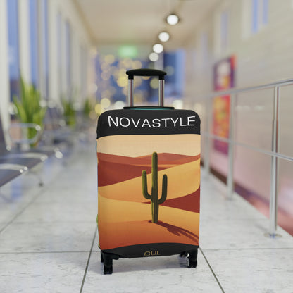 Desert &amp; Hot Air Balloon Luggage Cover – Scenic Travel Suitcase Protector