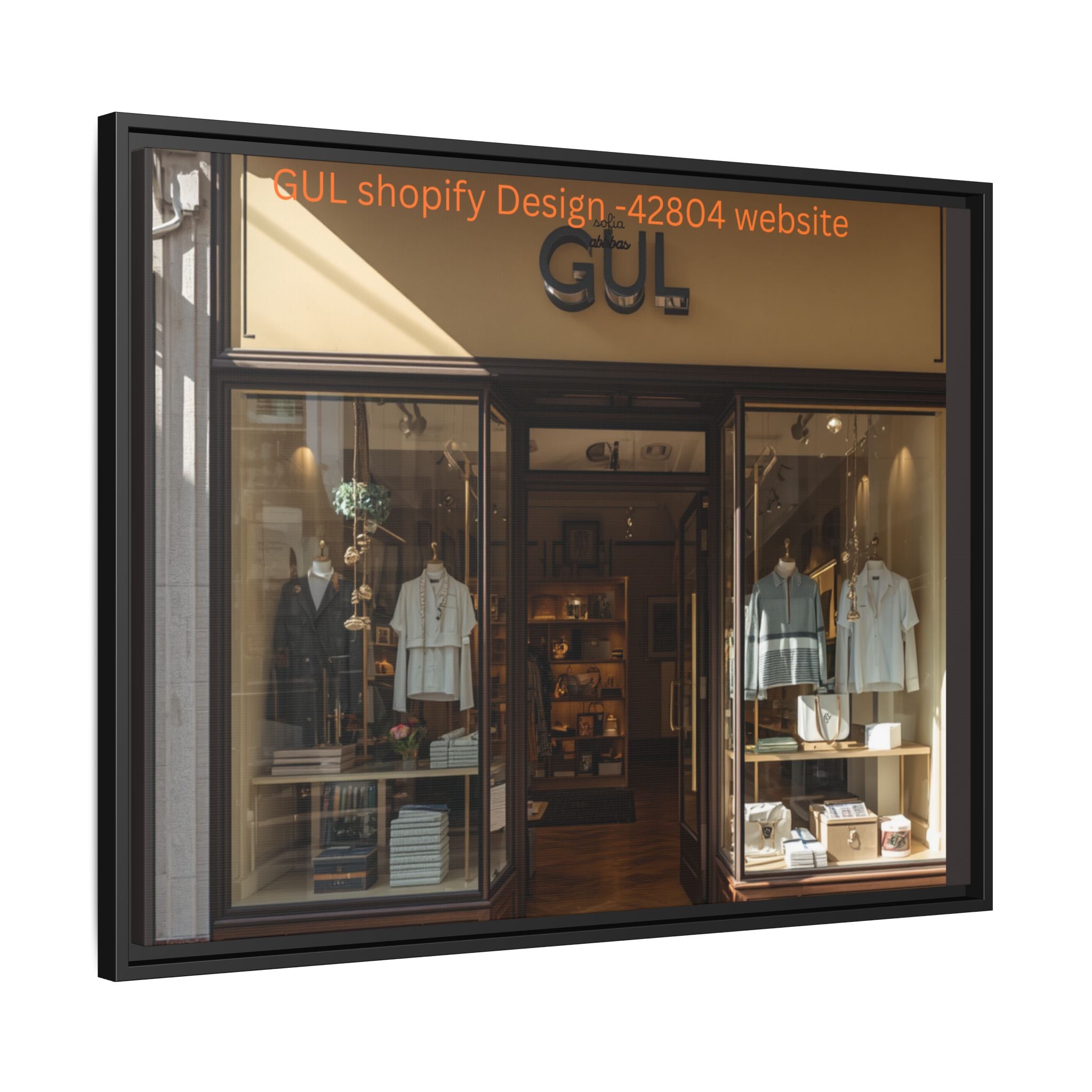 Framed Matte Canvas Print — Boutique Shopfront Photography