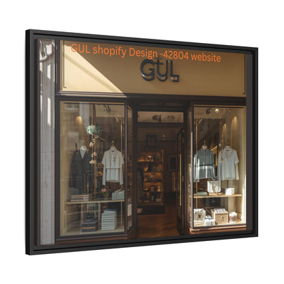 Framed Matte Canvas Print — Boutique Shopfront Photography