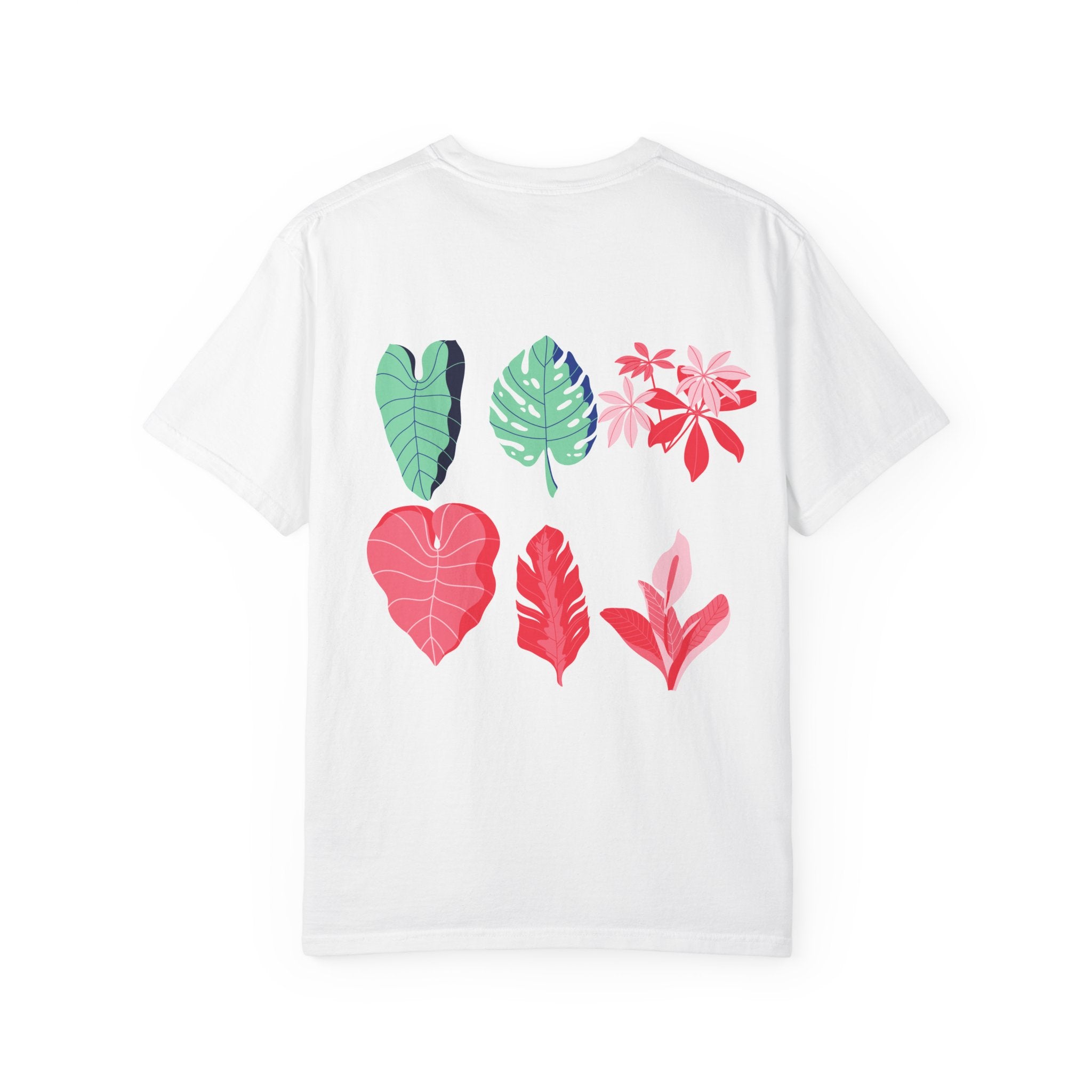 Custom Logo T-Shirt | Floral & Tropical Botanical Print Tee