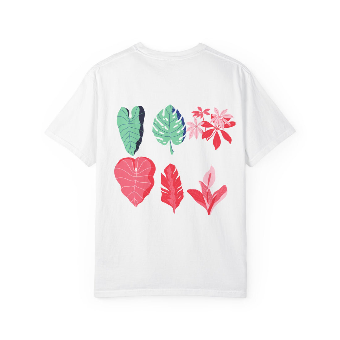 Custom Logo T-Shirt | Floral & Tropical Botanical Print Tee