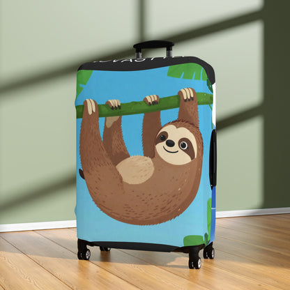 Cute Sloth Luggage Cover – Blue Mountain Travel Protector
