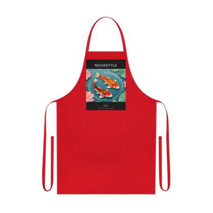 Koi Pond Cotton Apron — Artistic Fish Kitchen Apron