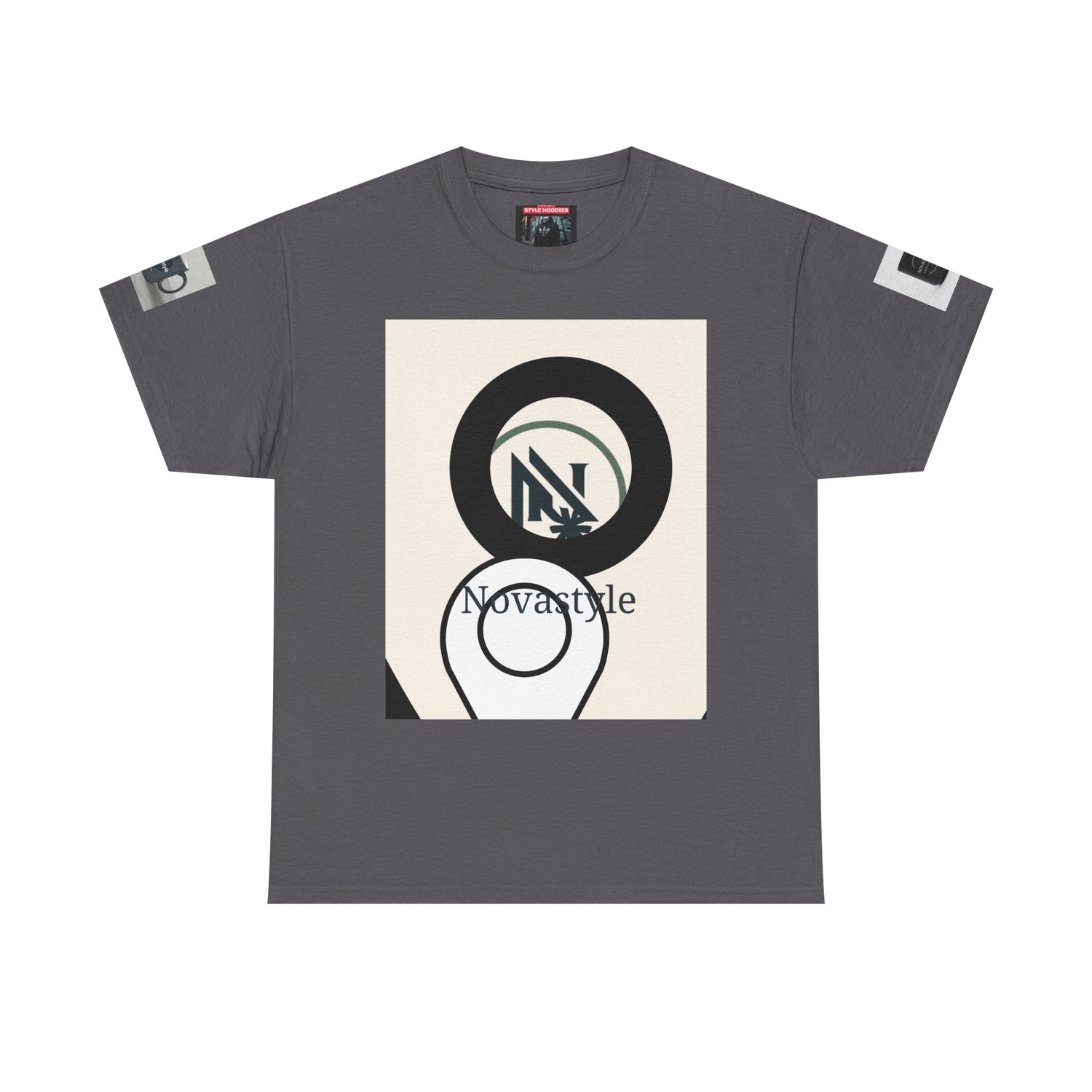 Graphic Tee — Novastyle Minimal Logo &amp; Poster Print T-Shirt