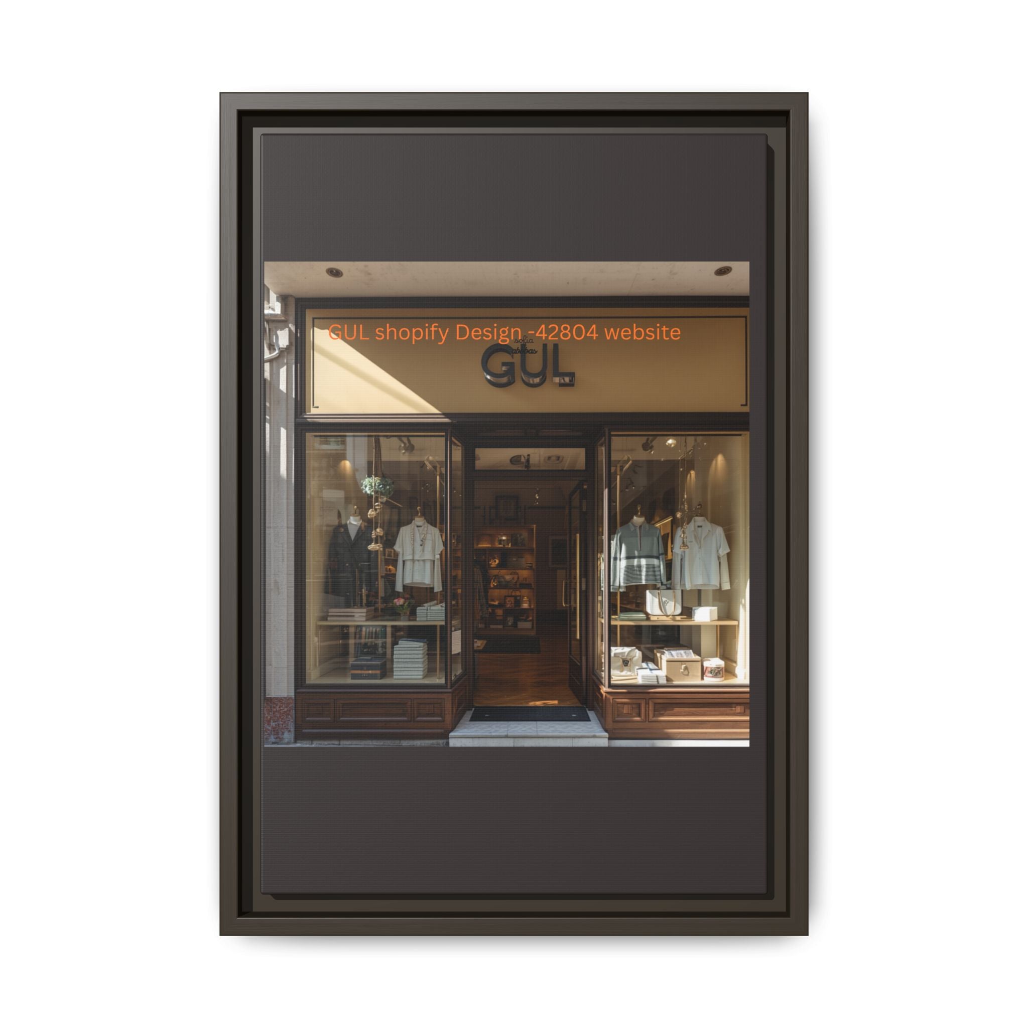 Framed Matte Canvas Print — Boutique Shopfront Photography