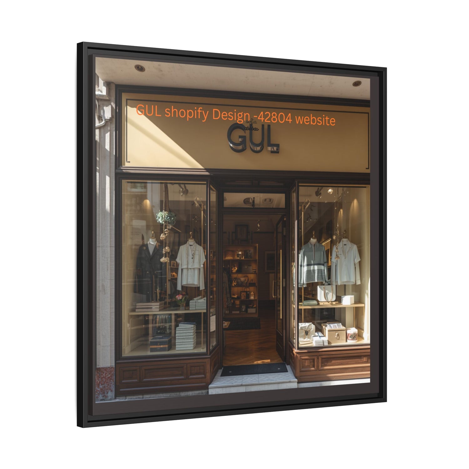 Framed Matte Canvas Print — Boutique Shopfront Photography