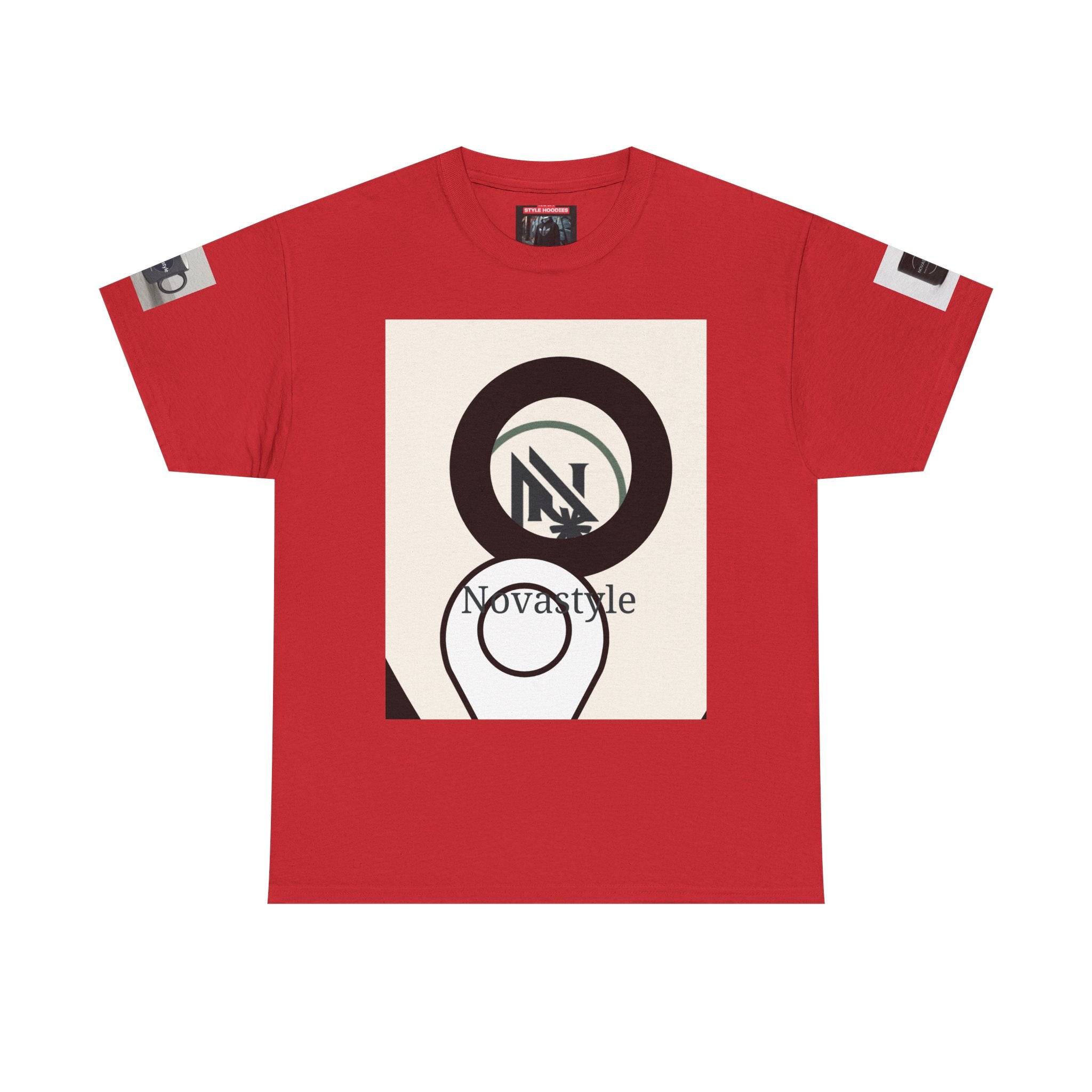 Graphic Tee — Novastyle Minimal Logo &amp; Poster Print T-Shirt
