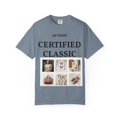 Certified Classic 60 Years T-Shirt – Vintage Collage Home &amp; Lifestyle Tee