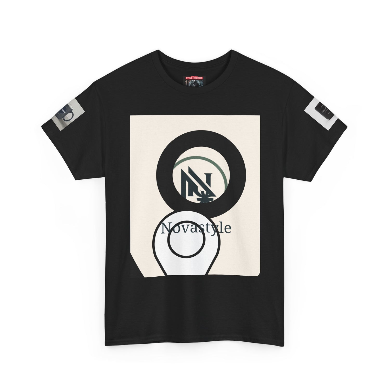 Graphic Tee — Novastyle Minimal Logo &amp; Poster Print T-Shirt