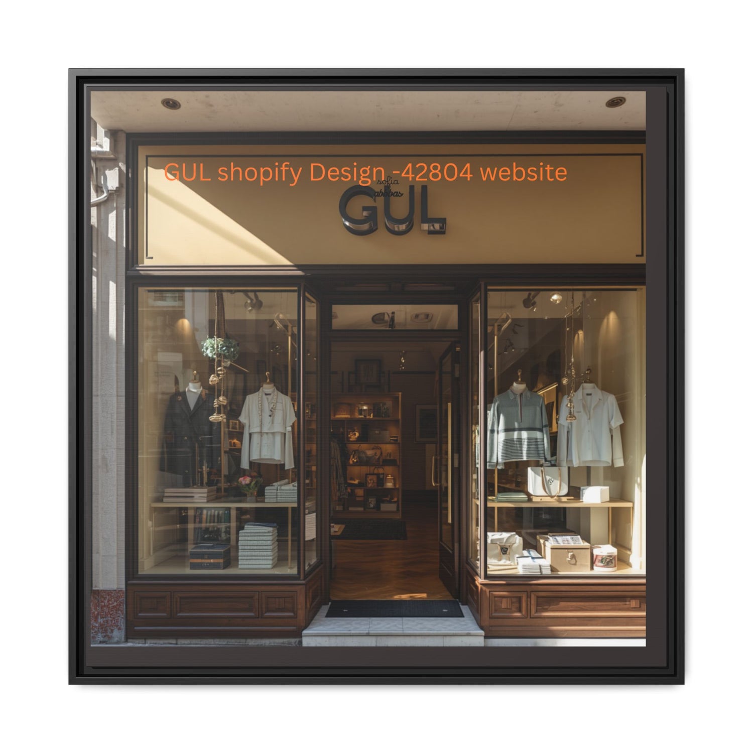 Framed Matte Canvas Print — Boutique Shopfront Photography