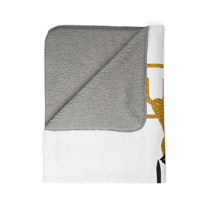 Sherpa Blanket with Gold &