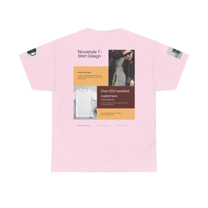 Graphic Tee — Novastyle Minimal Logo &amp; Poster Print T-Shirt