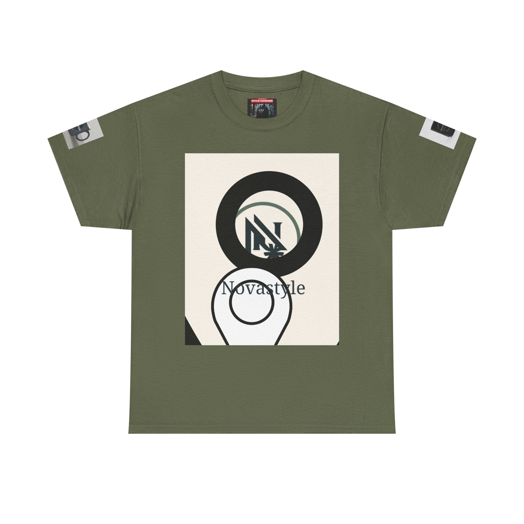 Graphic Tee — Novastyle Minimal Logo &amp; Poster Print T-Shirt