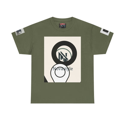 Graphic Tee — Novastyle Minimal Logo &amp; Poster Print T-Shirt