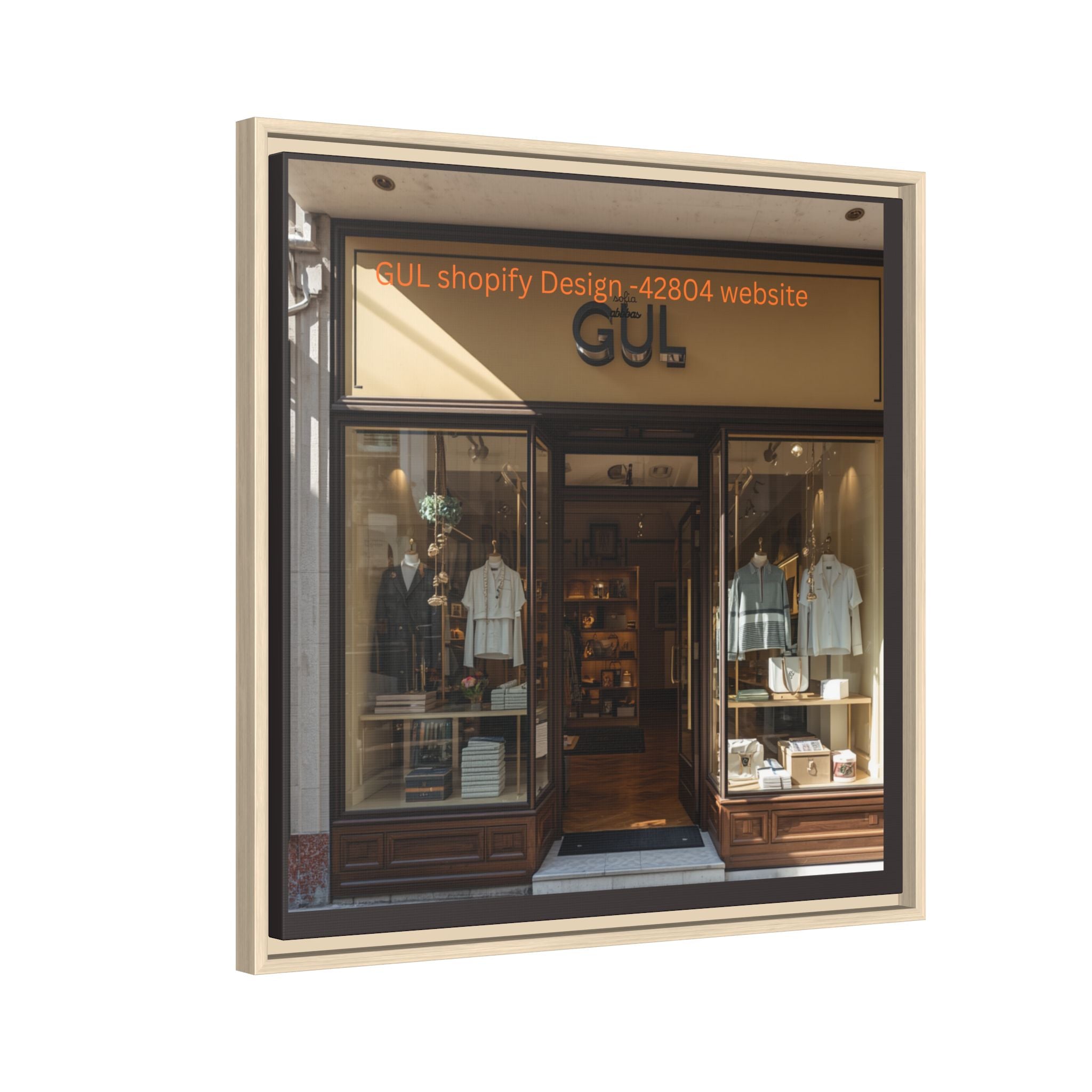Framed Matte Canvas Print — Boutique Shopfront Photography
