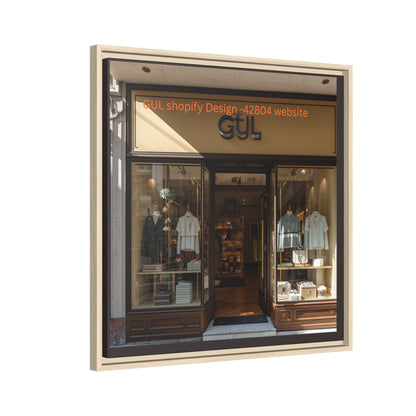 Framed Matte Canvas Print — Boutique Shopfront Photography