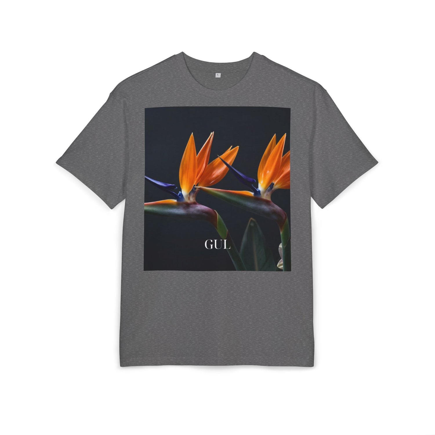 Floral &amp; Nightscape Graphic Tee — Bird of Paradise Photo Print