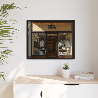 Framed Matte Canvas Print — Boutique Shopfront Photography