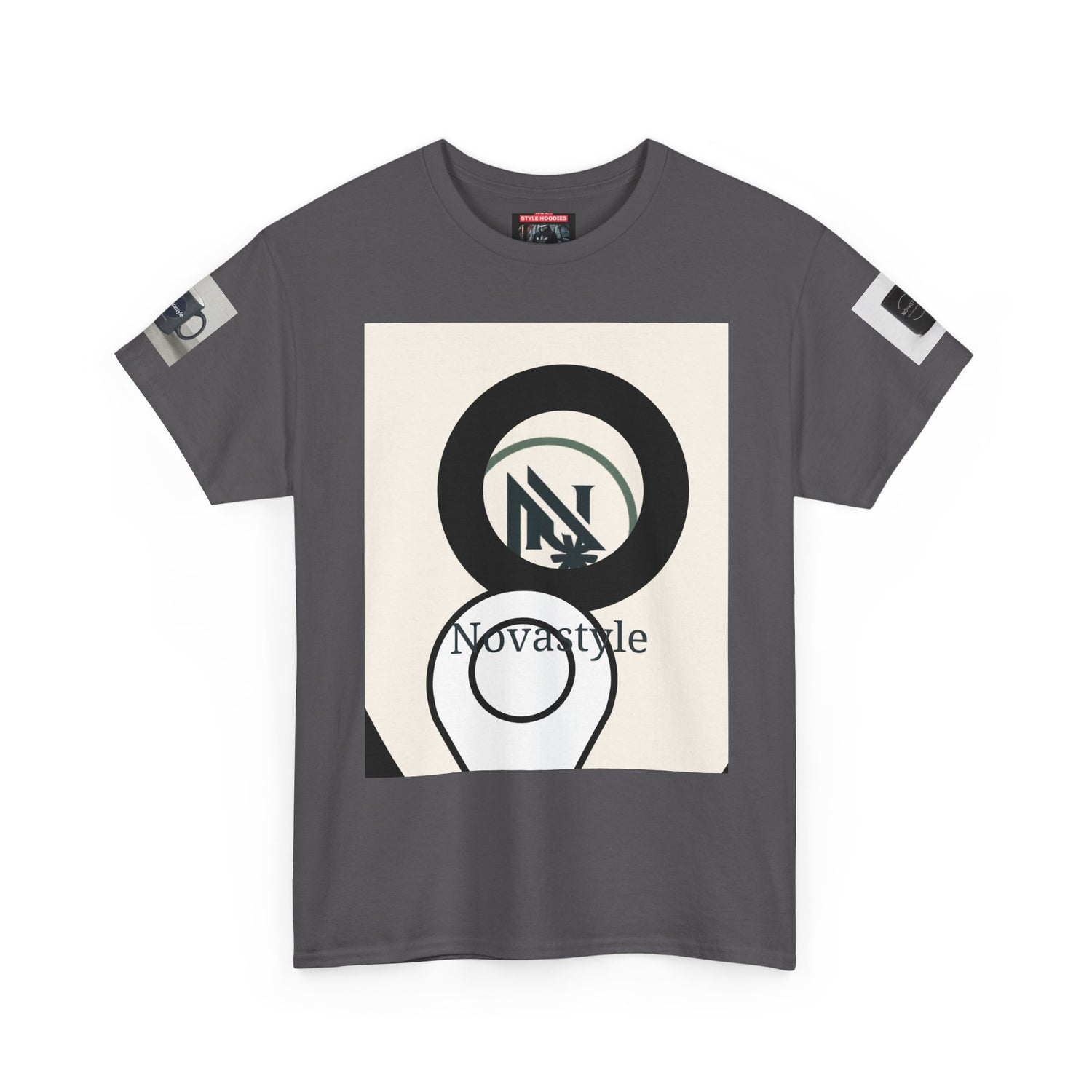 Graphic Tee — Novastyle Minimal Logo &amp; Poster Print T-Shirt