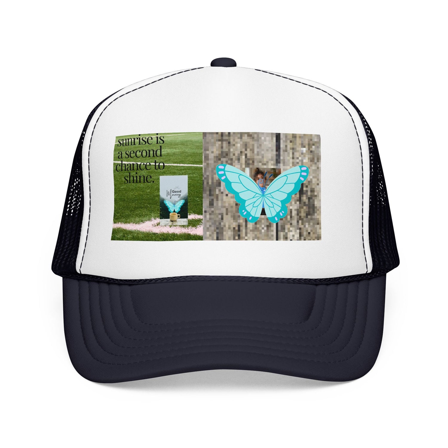 Butterfly Memorial Trucker Hat — In Loving Memory Grave Marker Cap