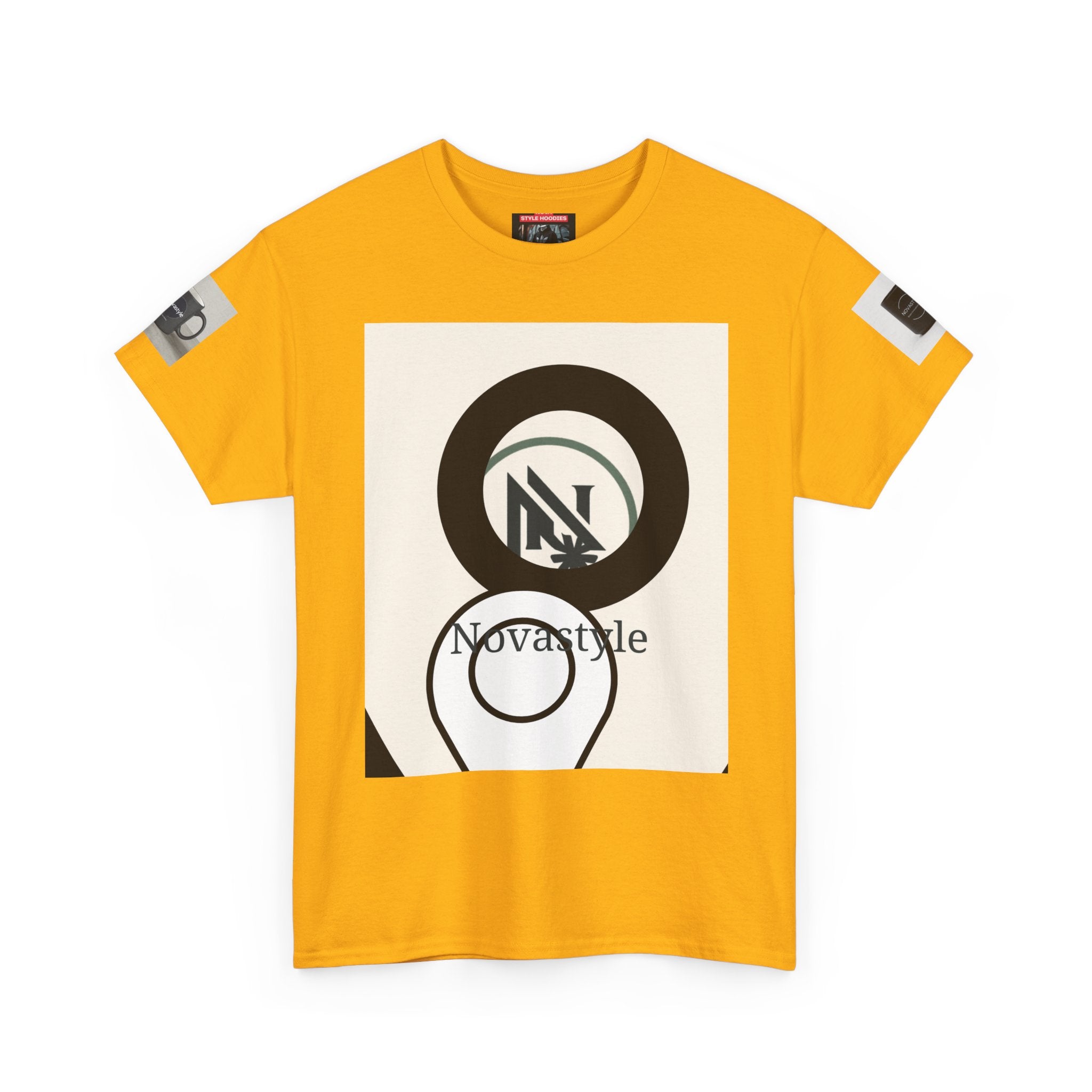 Graphic Tee — Novastyle Minimal Logo &amp; Poster Print T-Shirt