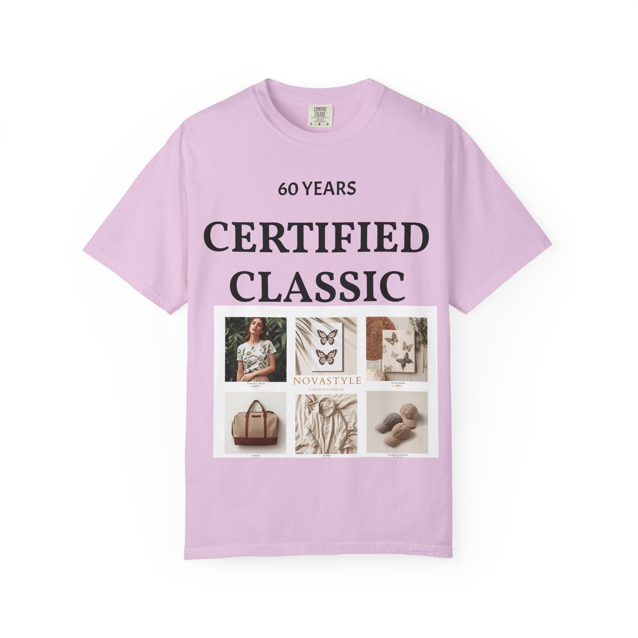 Certified Classic 60 Years T-Shirt – Vintage Collage Home &amp; Lifestyle Tee