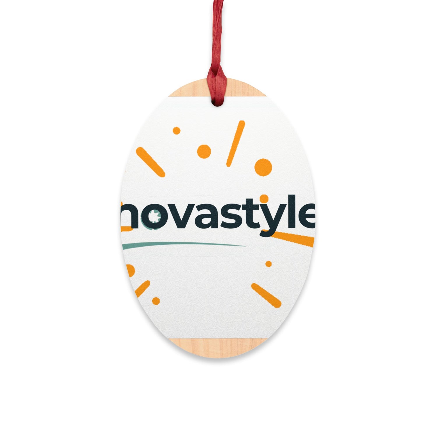 Bell-Shaped Wooden Ornament — Minimal Logo &amp; Illustration Holiday Decoration