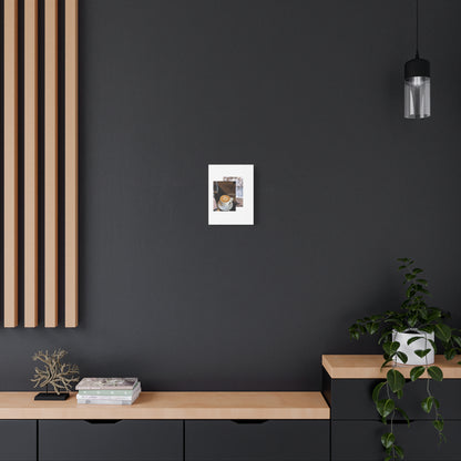 Latte &amp; Landscape Matte Canvas Wall Art — Coffee Shop Photo Collage
