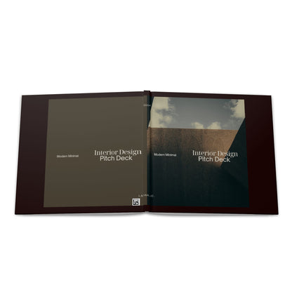Hardcover Photo Book — Interior Design Pitch Deck Template
