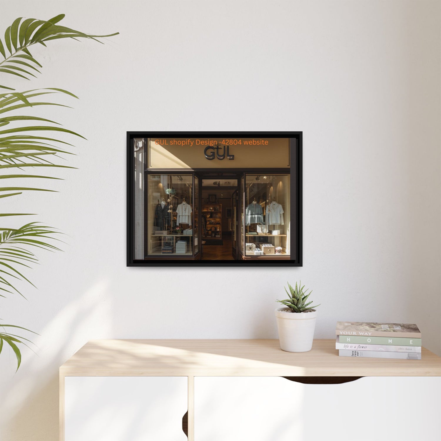 Framed Matte Canvas Print — Boutique Shopfront Photography