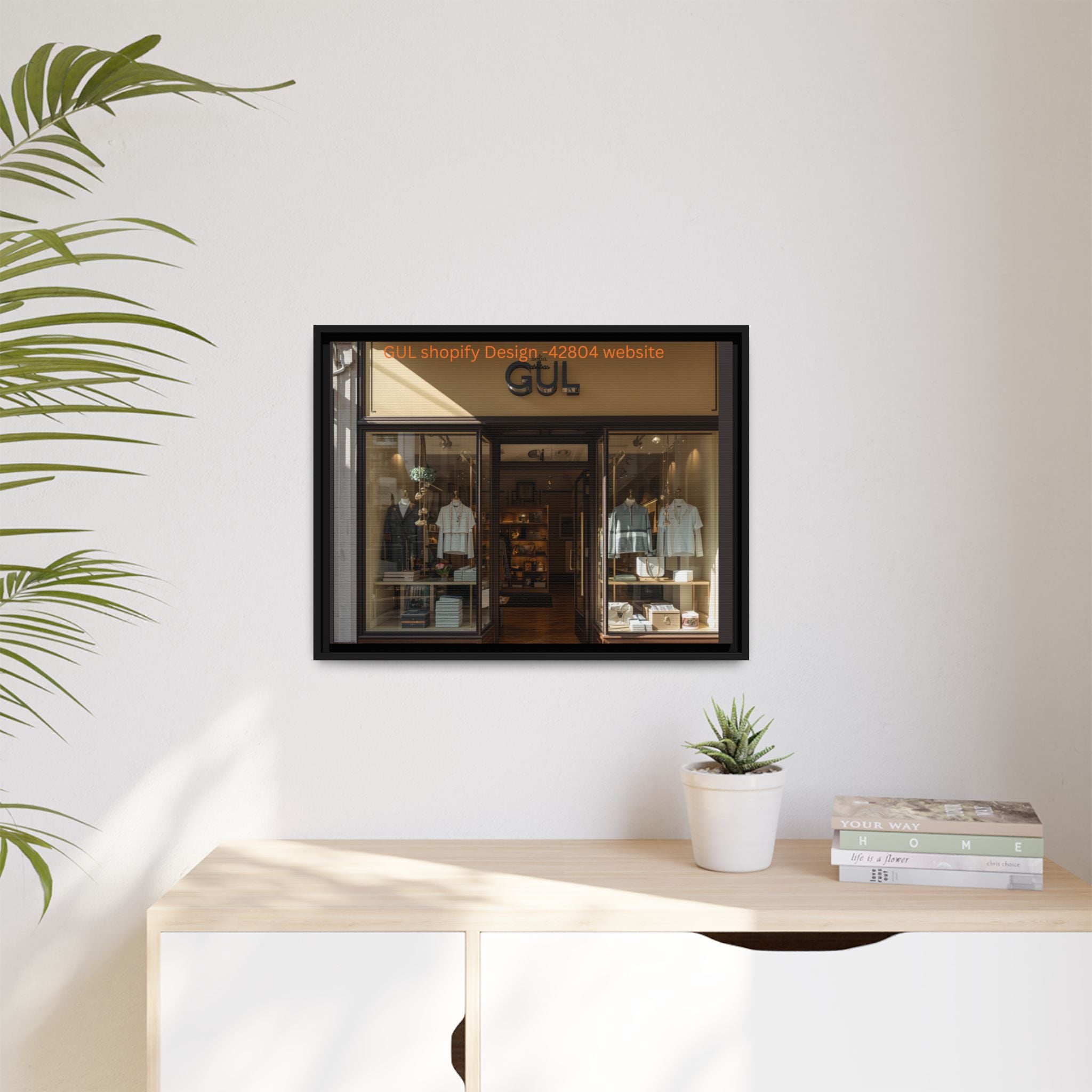 Framed Matte Canvas Print — Boutique Shopfront Photography