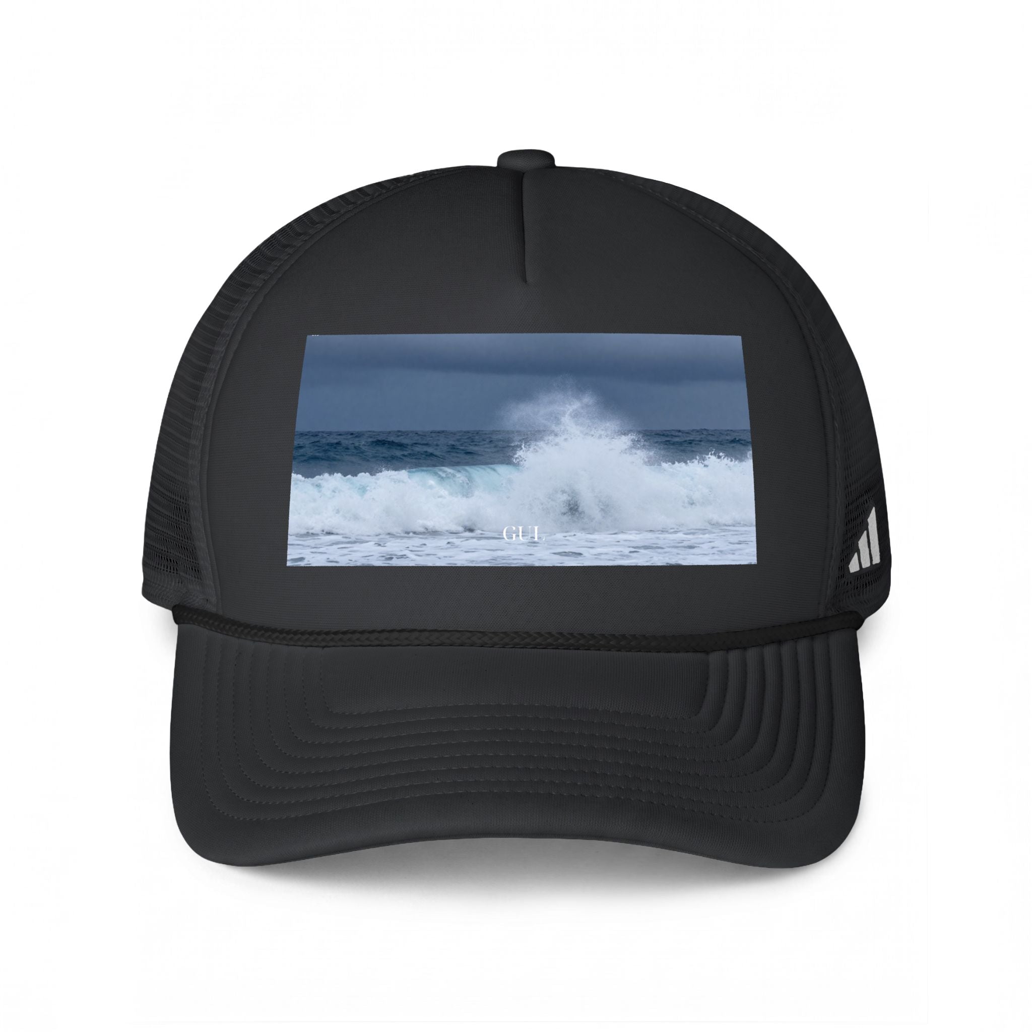 Wave Photo Trucker Cap — Ocean Surf Graphic Mesh Hat