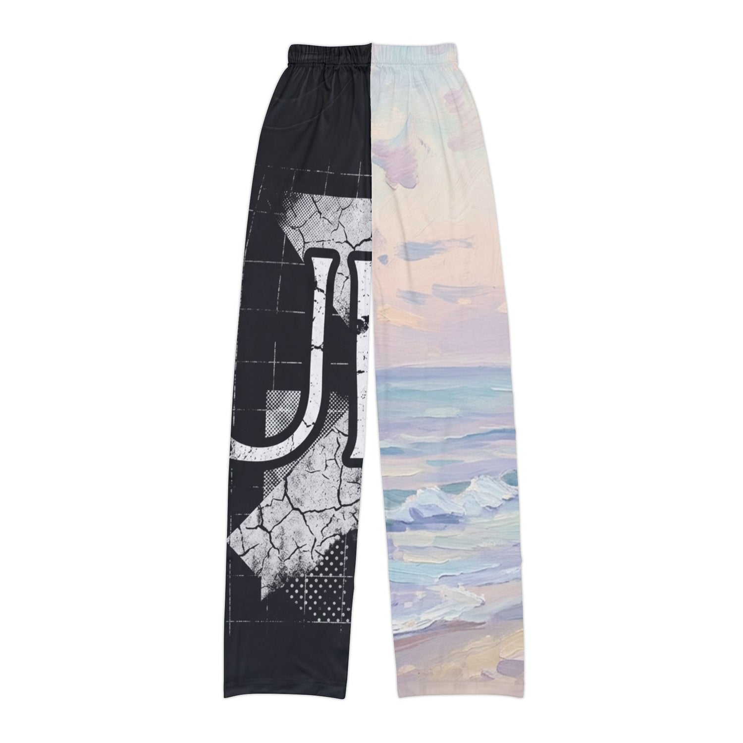 Kids Lounge Pants — Split Graphic Beach &amp; Grunge AOP