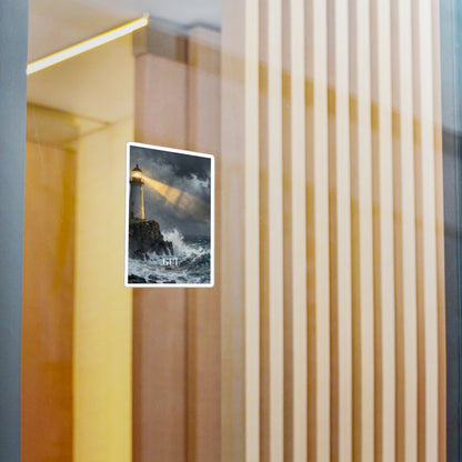Lighthouse Storm Vinyl Sticker — &