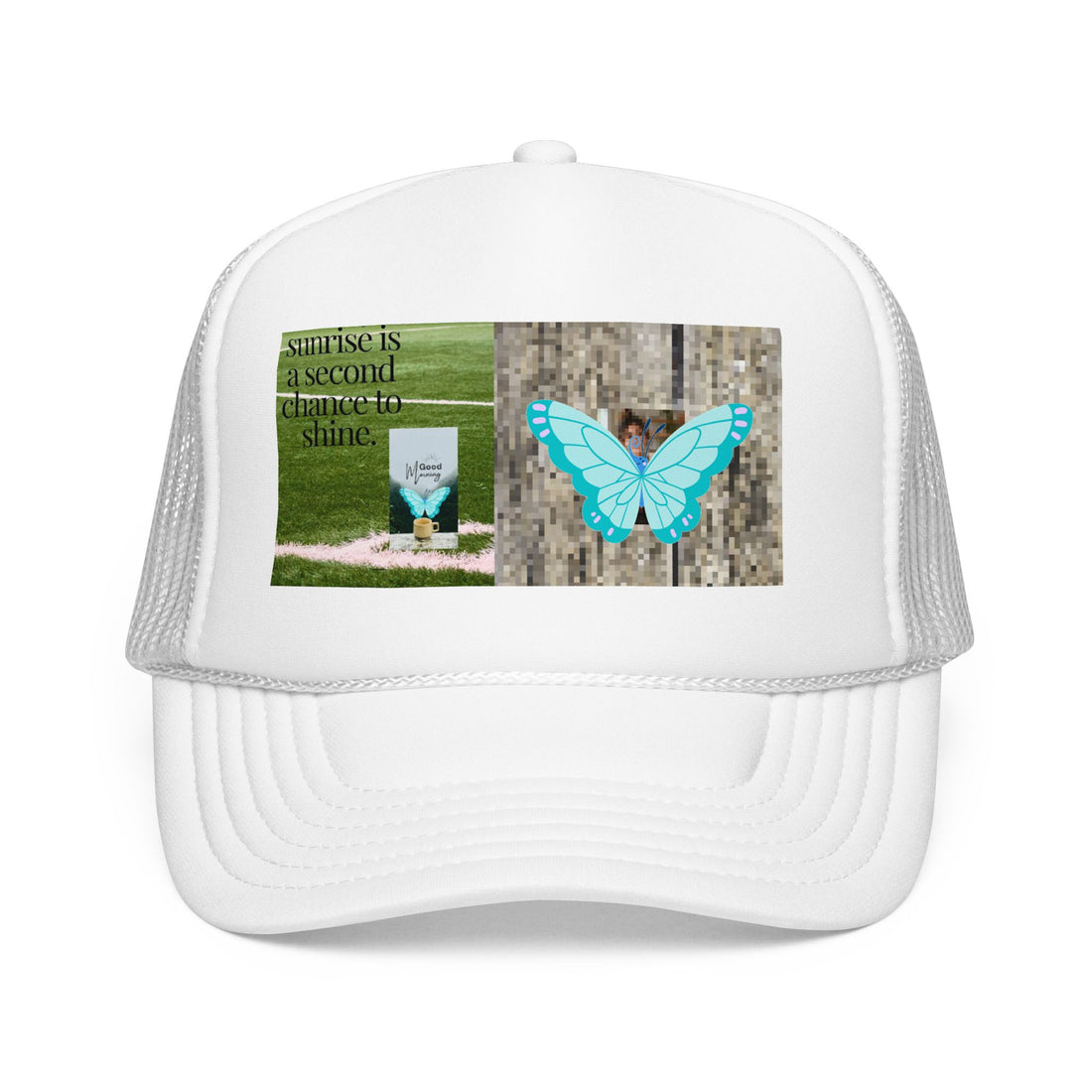 Custom Design Cap | Butterfly Nature Photo Print Snapback Hat
