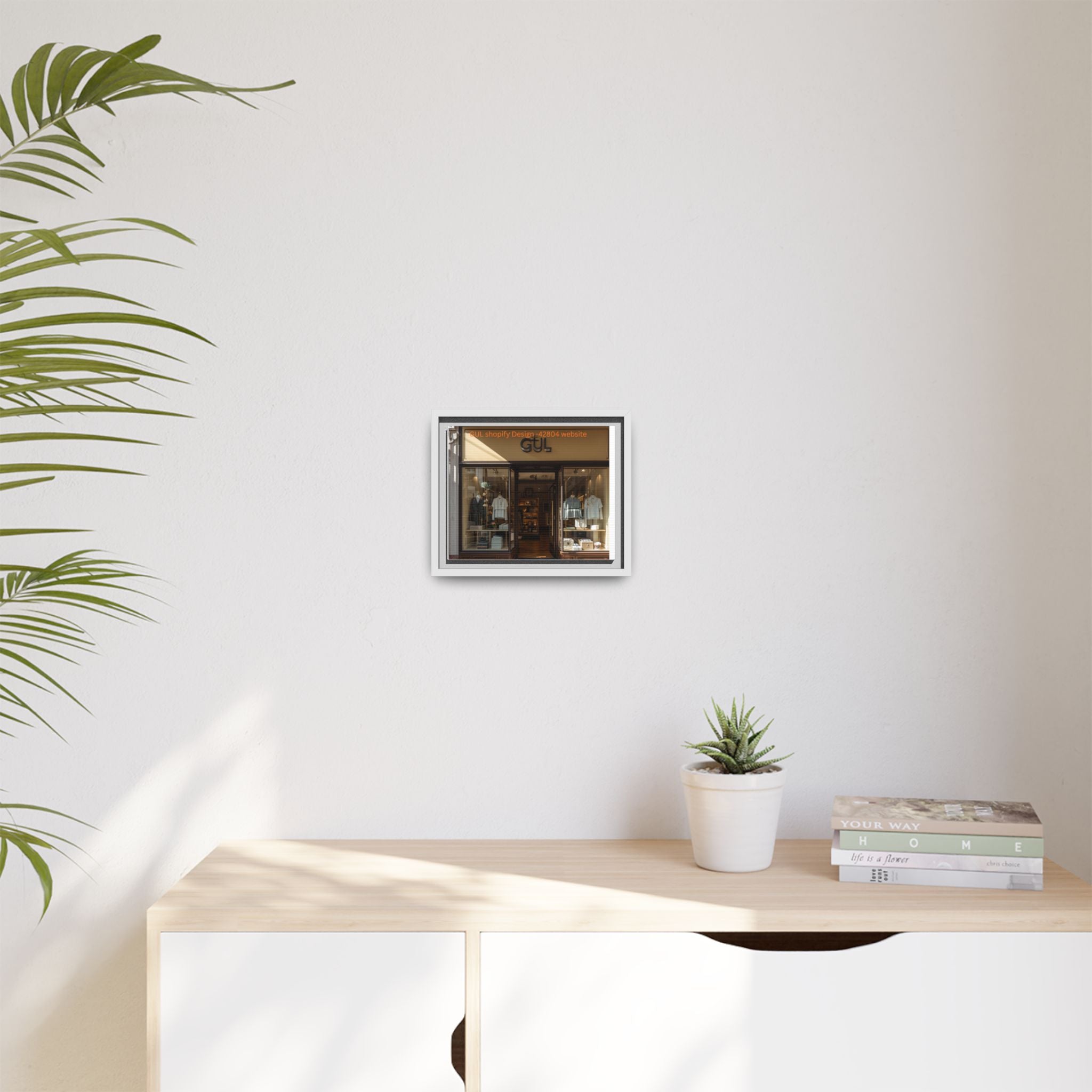 Framed Matte Canvas Print Boutique Shopfront Photography