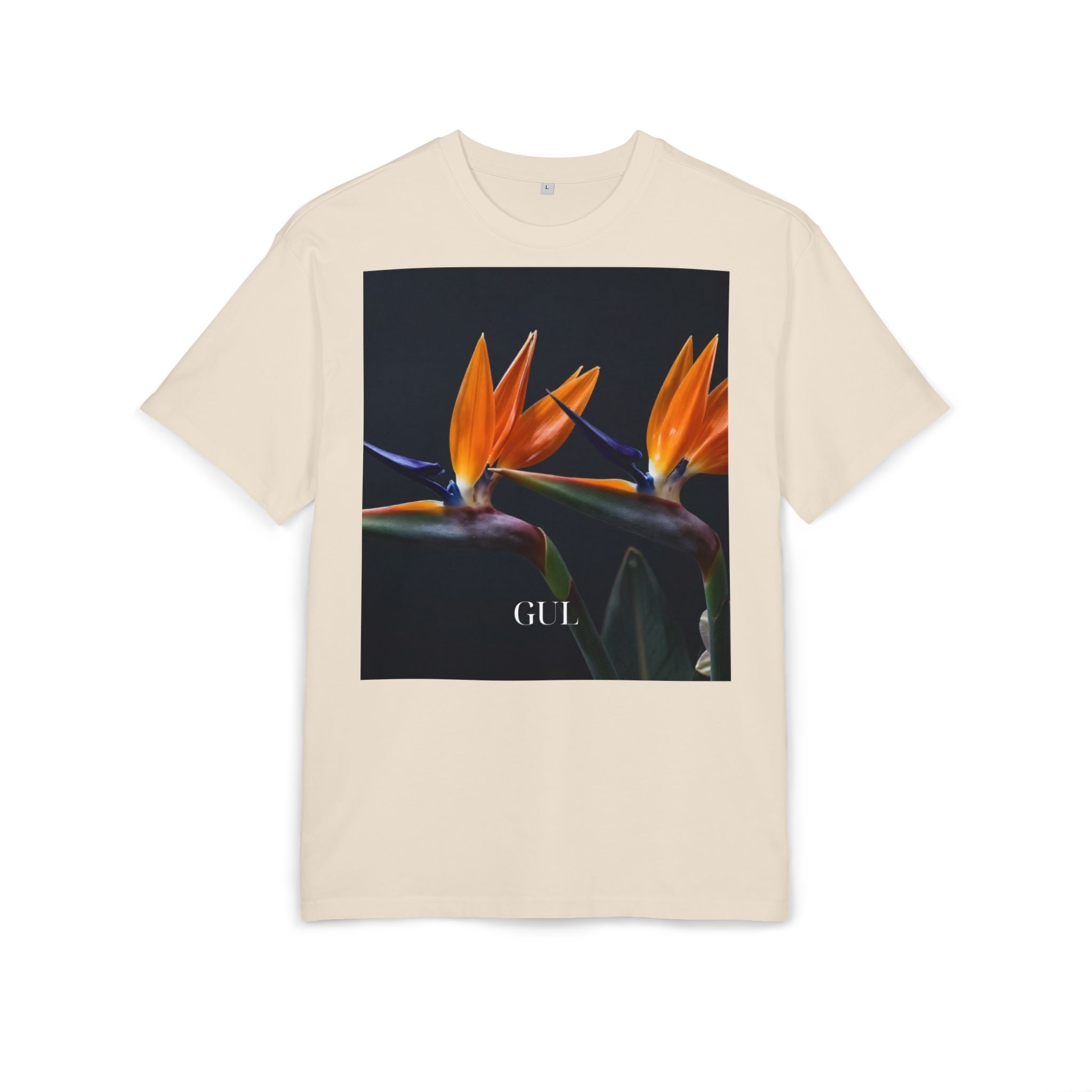 Floral &amp; Nightscape Graphic Tee — Bird of Paradise Photo Print