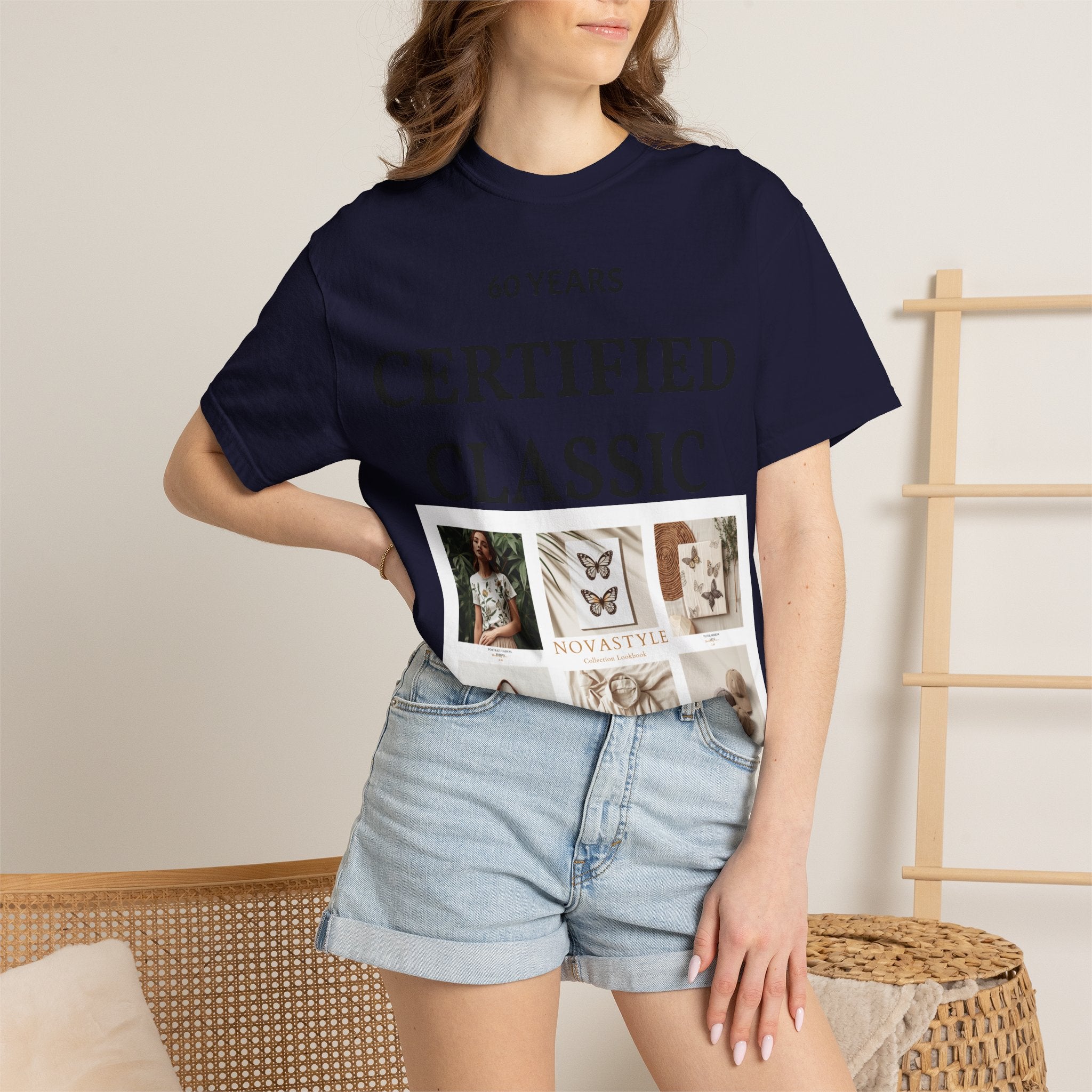 Certified Classic 60 Years T-Shirt – Vintage Collage Home &amp; Lifestyle Tee