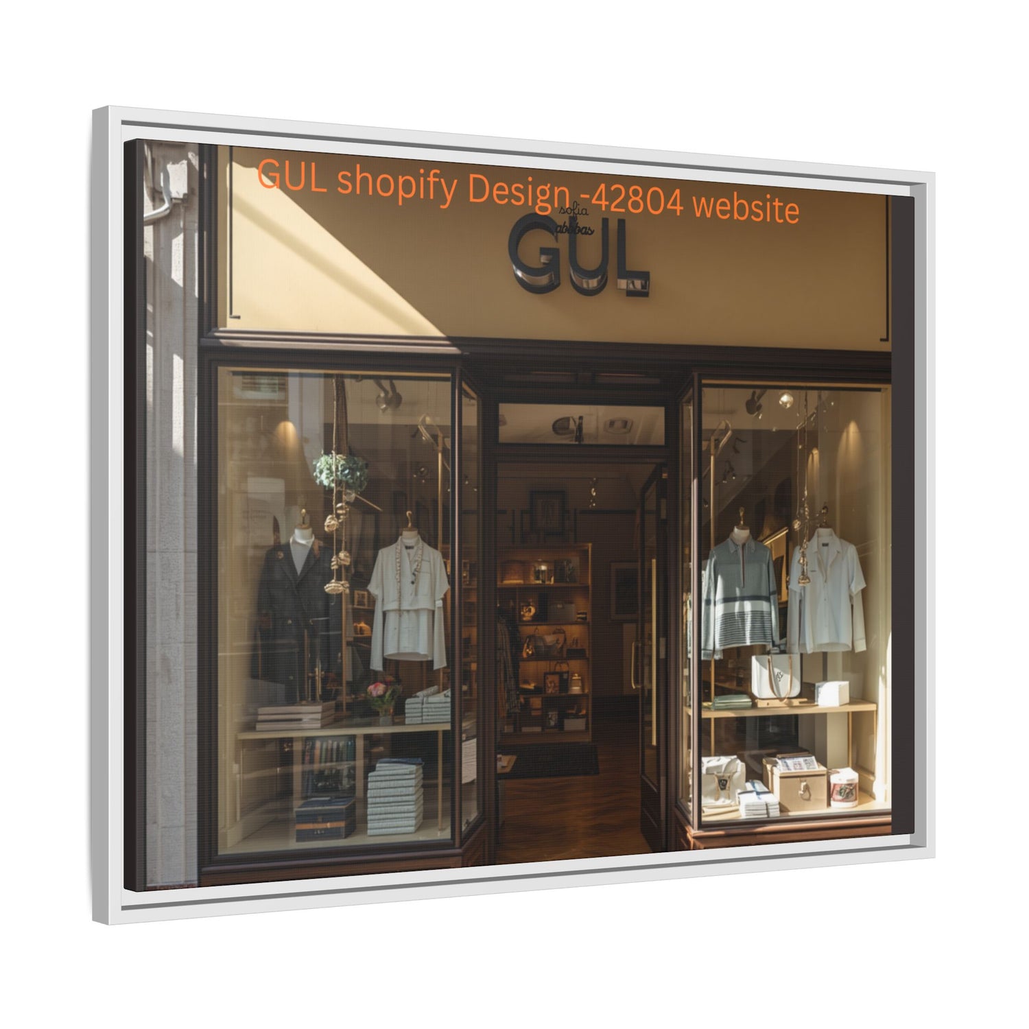 Framed Matte Canvas Print — Boutique Shopfront Photography