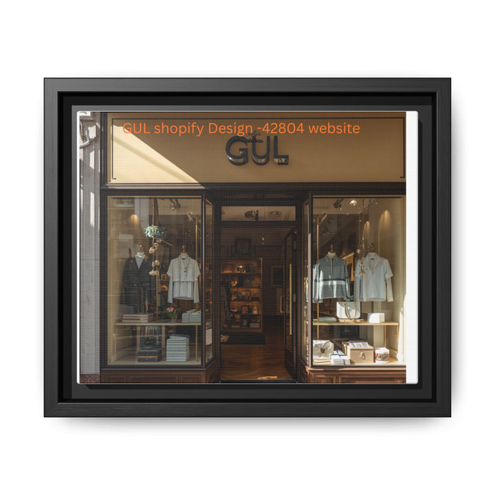 Framed Matte Canvas Print Boutique Shopfront Photography