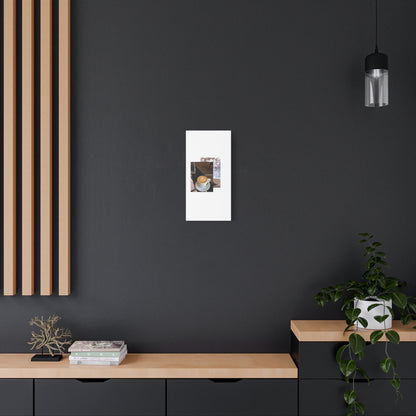 Latte &amp; Landscape Matte Canvas Wall Art — Coffee Shop Photo Collage