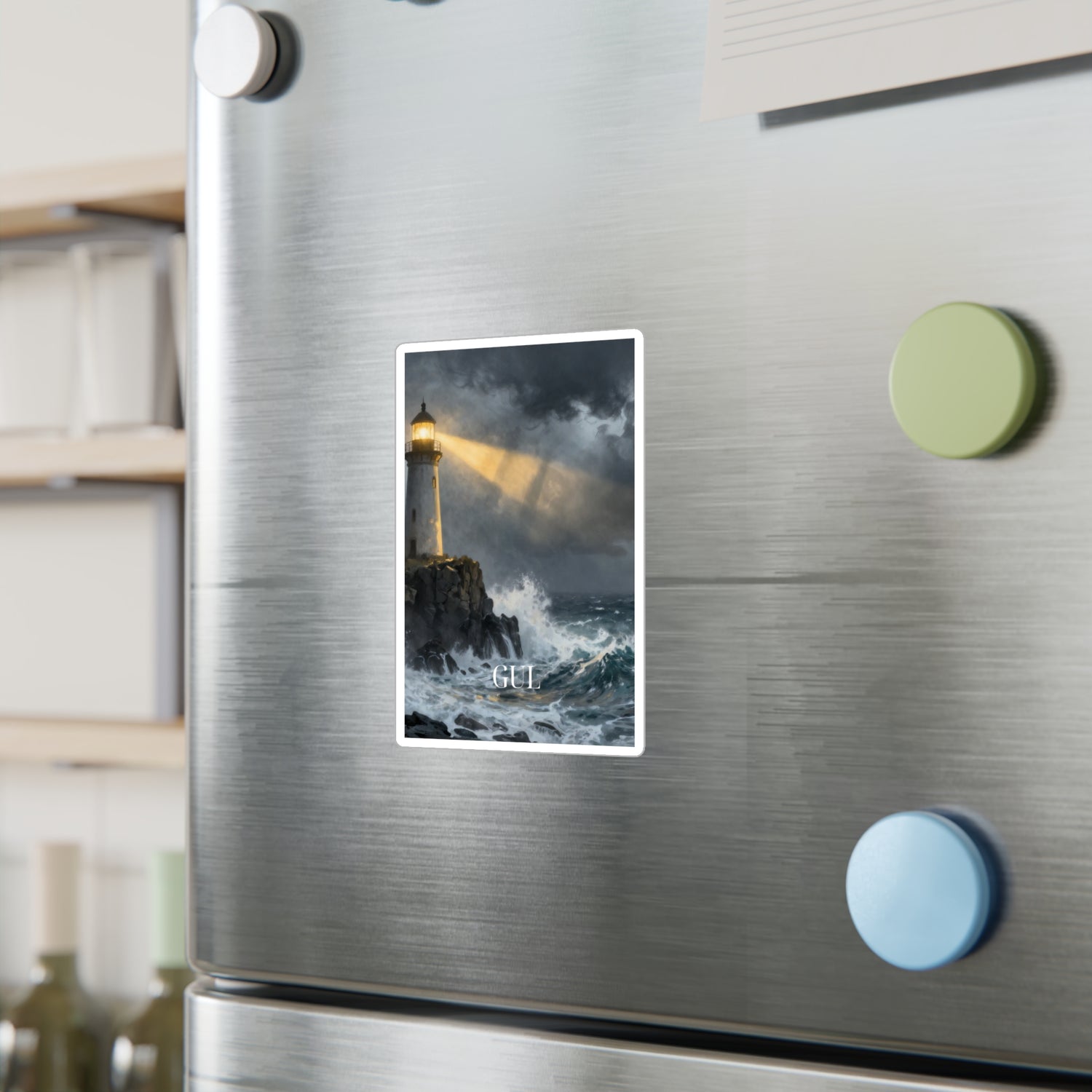 Lighthouse Storm Vinyl Sticker — &