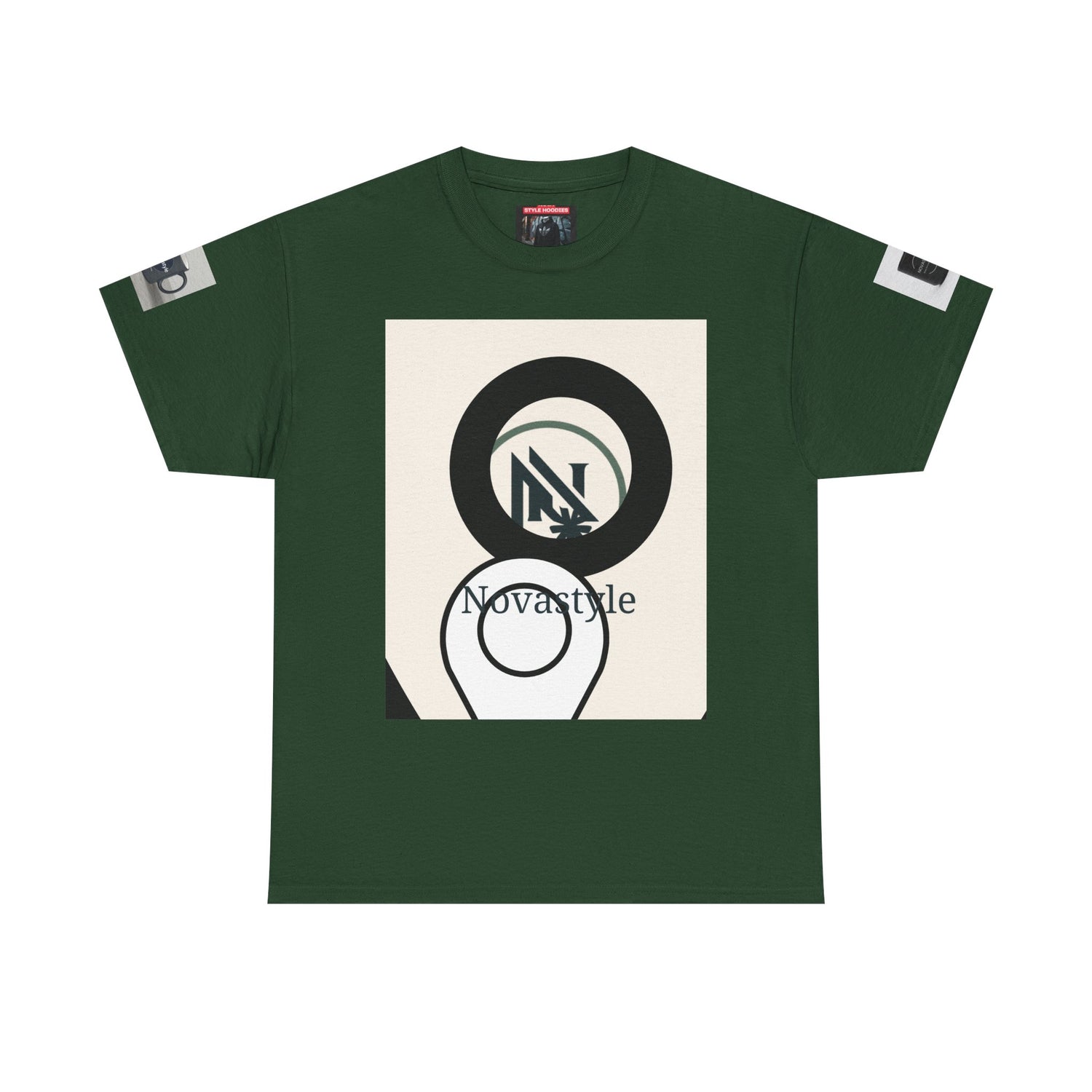 Graphic Tee — Novastyle Minimal Logo &amp; Poster Print T-Shirt