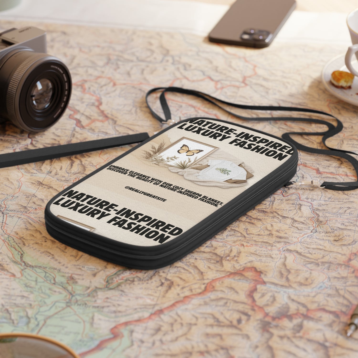 Nature-Inspired Passport Wallet — Luxury Fashion Travel Document Holder