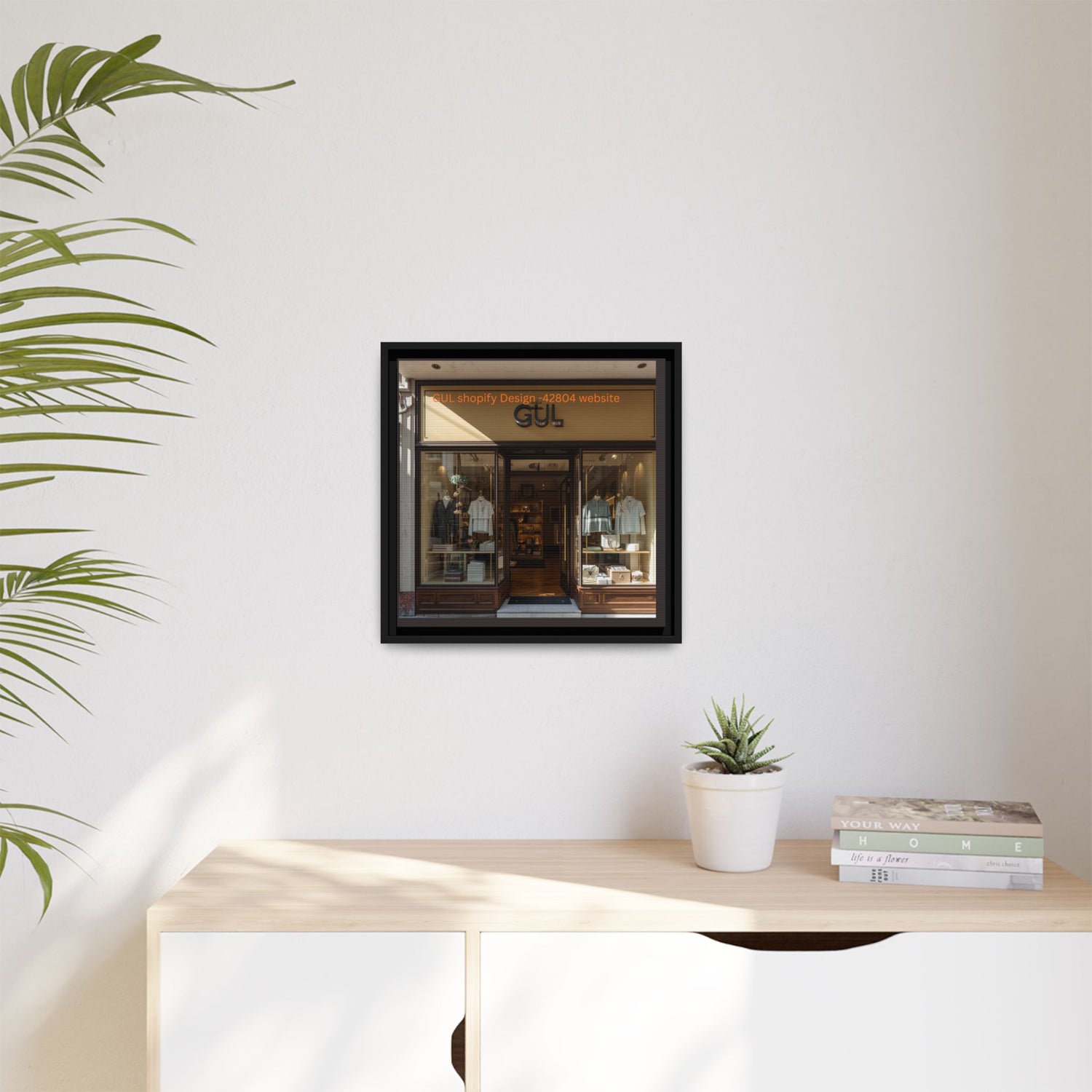Framed Matte Canvas Print — Boutique Shopfront Photography