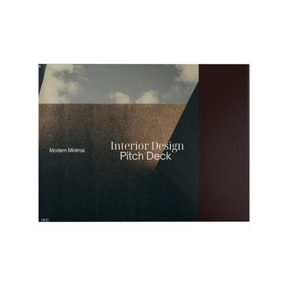 Hardcover Photo Book — Interior Design Pitch Deck Template