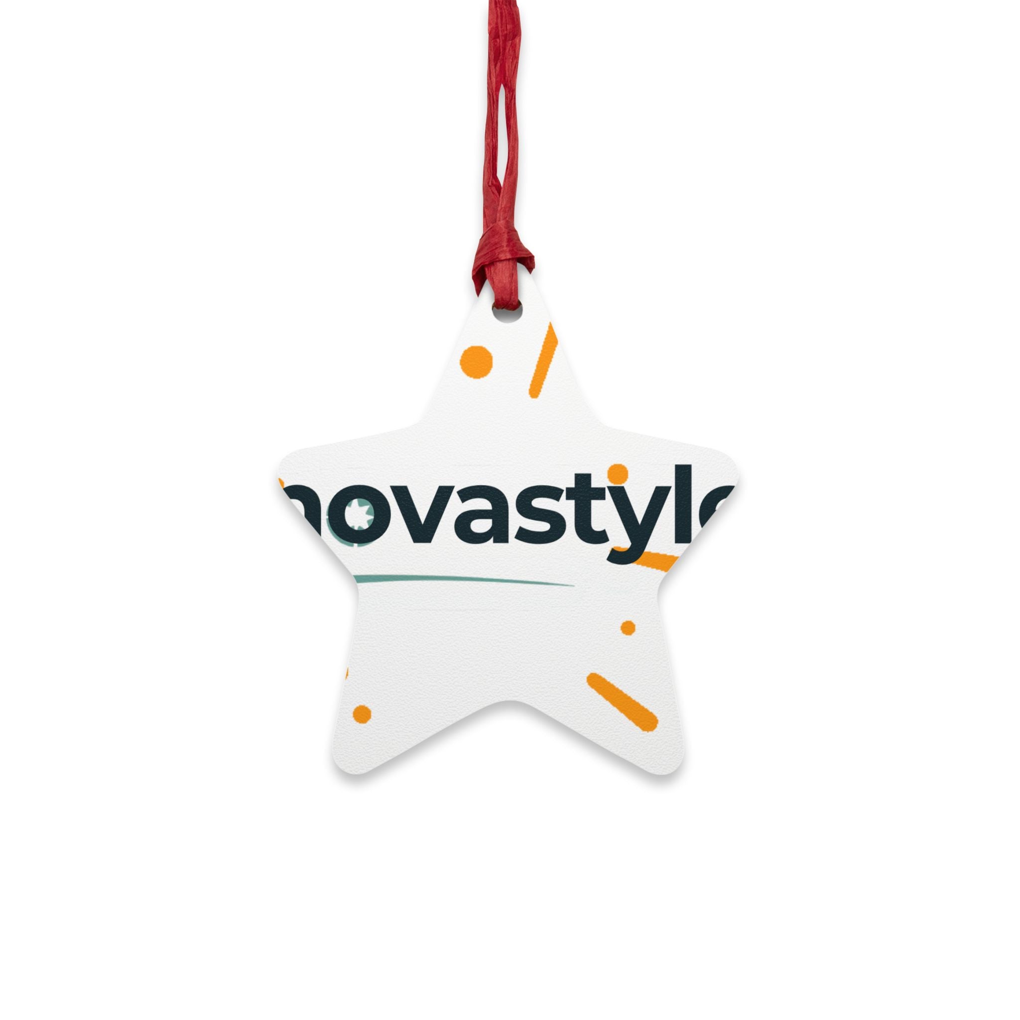 Bell-Shaped Wooden Ornament — Minimal Logo &amp; Illustration Holiday Decoration